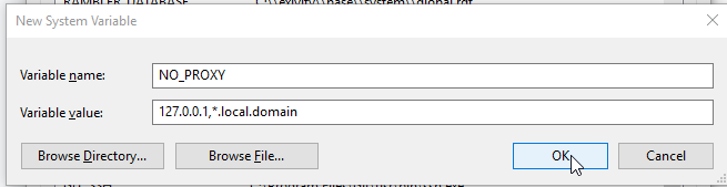 Skip proxy for certain addresses